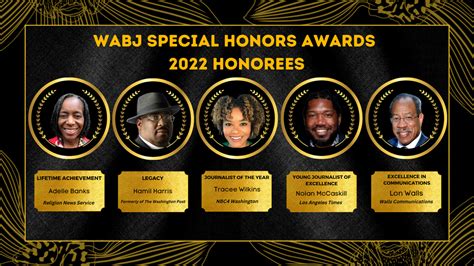 Wabj Announces 2022 Special Honors Awards Recipients Washington