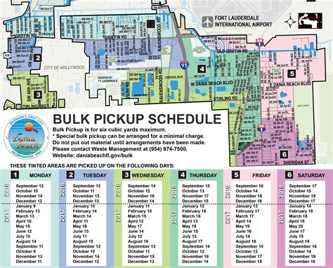 Waste Management Schedule Bulk Pickup Dania Beach Map City Corn Cobs