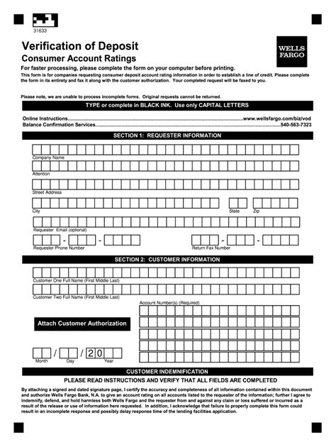 Wells Fargo Check Verification 2020 2022 Fill And Sign Printable