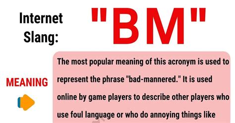 What Does Bm Mean