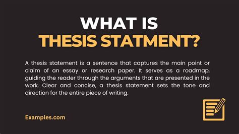 What Is A Thesis Statement