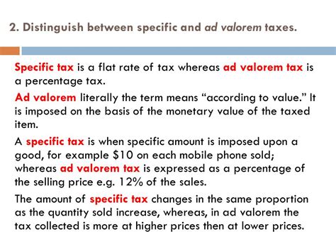 What Is Ad Valorem Tax Advalorem Tax What Is Specific Tax Ad Valorem