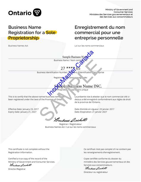 What Is Business Identification Number Ontario Free Math Worksheet