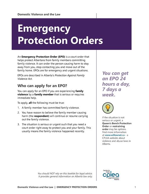 What Is Emergency Order Protection? Stay Safe Now