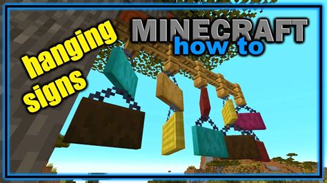 What Is Hanging Sign Minecraft Recipe? Diy Guide