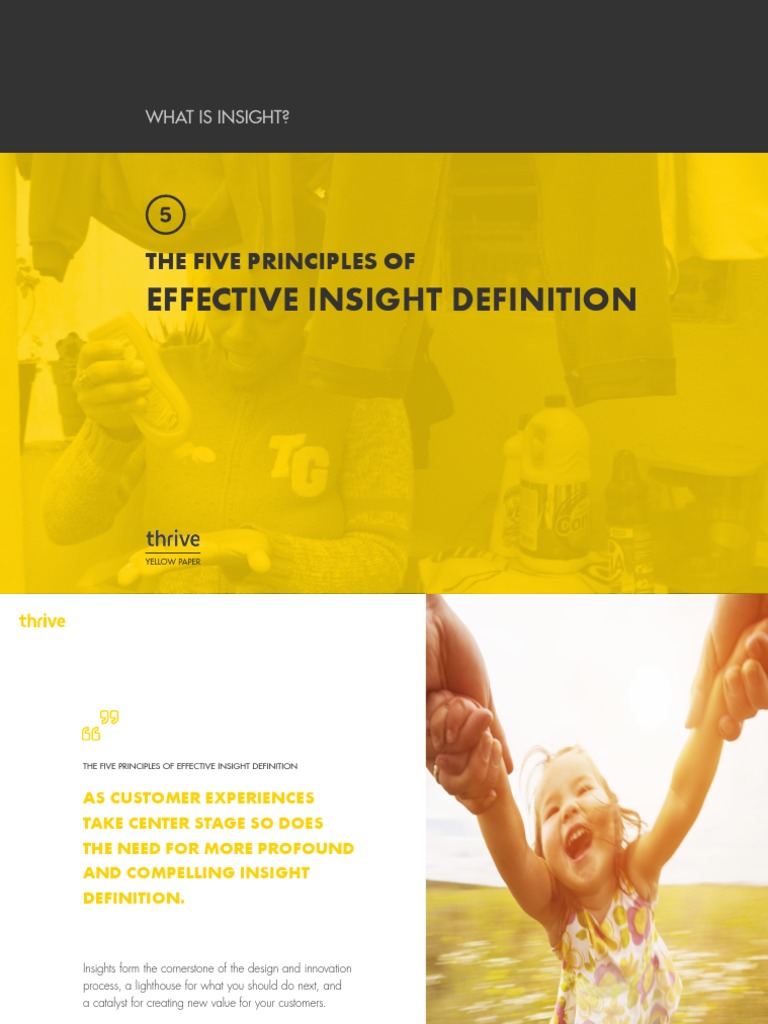 What Is Insight The Five Principles Of Effective Insight Definition