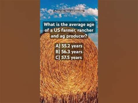 What S The Avg Age Of A U S Ag Producer 4H Ffa Agriculture