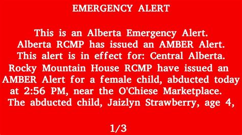 What Triggers Amber Alert Alberta? Stay Informed