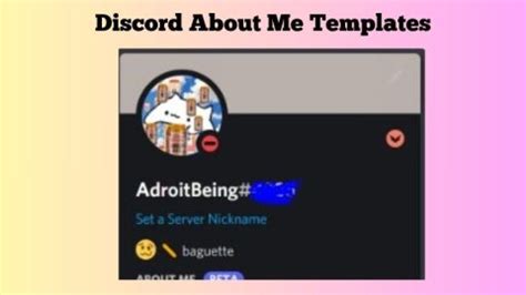 What's A Discord About Me Template? Create Yours Now