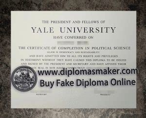 Who Can Make A Realistic Yale University Certificate Online