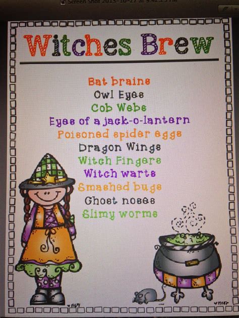 Witches Brew Recipe For Kindergarten