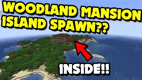 Woodland Mansion Island Spawn Seed Minecraft Seed Showcase Youtube