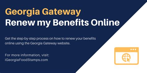 Www Gateway Ga Gov Renew My Benefits Georgia Food Stamps Help