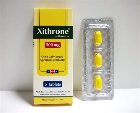 Xithrone 500 Mg 3 F C Tablet Order Now Vezeeta Pharmacy