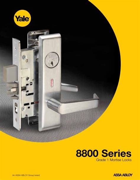 Yale 8000 Series Mortise Lock Catalog Door Hardware