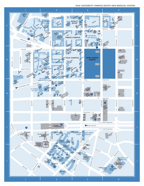 Yale Campus Map Printable