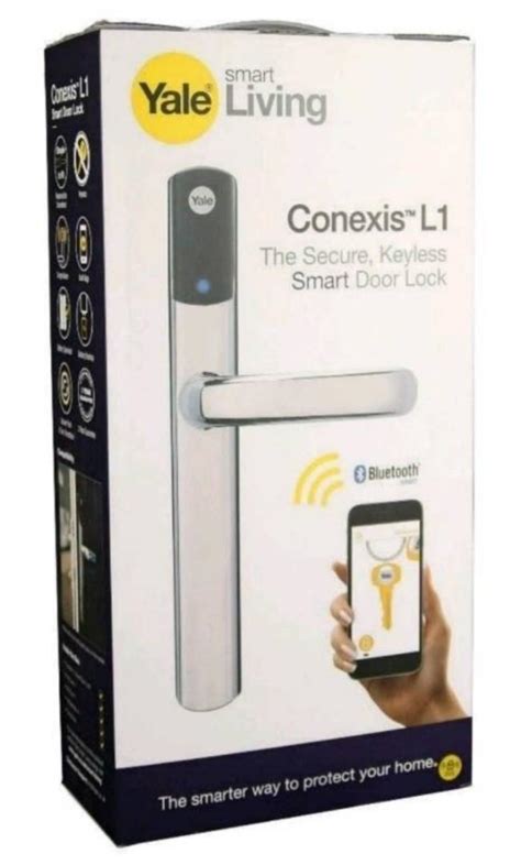 Yale Conexis L1 Smart Door Lock Chrome Amazon Co Uk Diy Tools