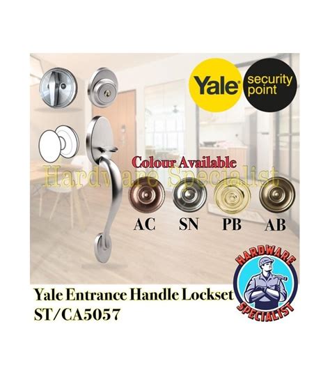 Yale Entrance Door Handle Lockset Ca5057