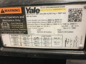 Yale Forklift: Find Year Of Manufacture Easily