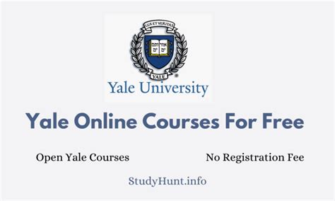 Yale Free Online Courses Studyhunt