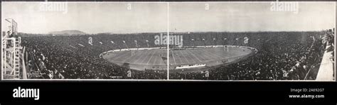 Yale Harvard Football Game 1914 Stock Photo Alamy