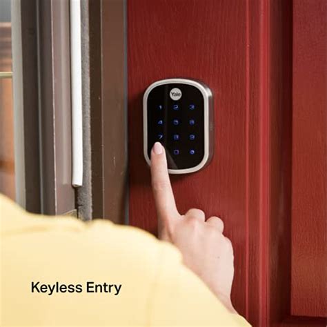 Yale Liftmaster Smart Lock With Touchscreen Deadbolt Satin Nickel