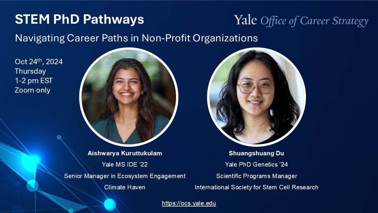 Yale Ocs Stem Phd Pathways Navigating Career Paths In Patent Law With