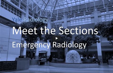 Yale Radiology Meet The Sections Emergency Radiology