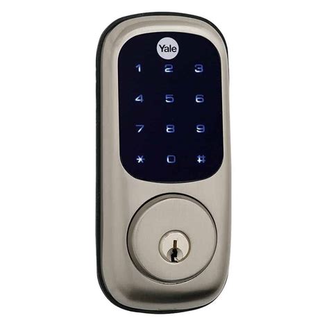 Yale Real Living Keyless Touchscreen Deadbolt With Zigbee Ha 1 2