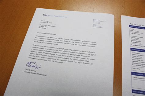 Yale S Financial Aid Letter Gets A New Look Office Of The University