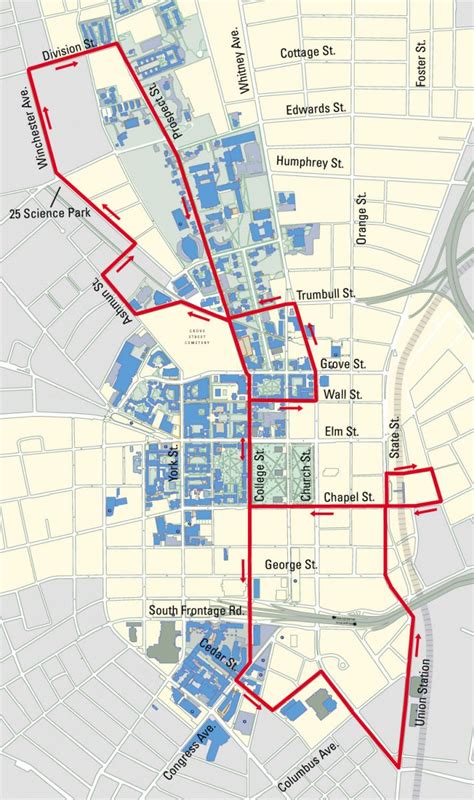 Yale Shuttle Map Guide