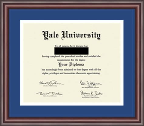 Yale University Diploma And Degree Frame By Diplomaframes On Etsy