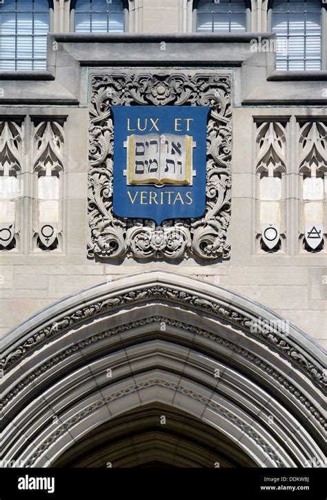 Yale University Motto Lux Et Veritas Light And Truth On Sss Building