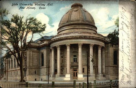 Yale University Woolsey Hall New Haven Ct Postcard