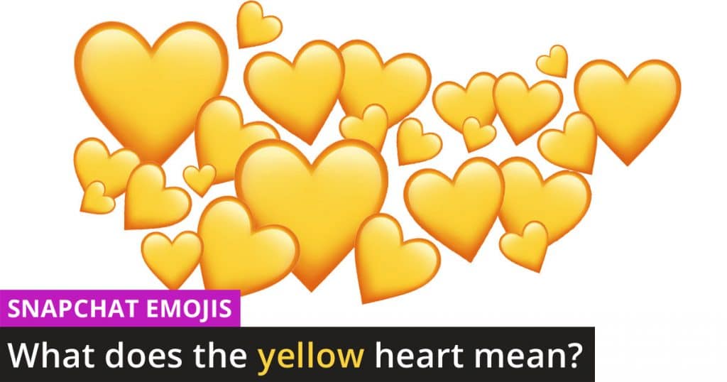 Yellow Heart On Snapchat